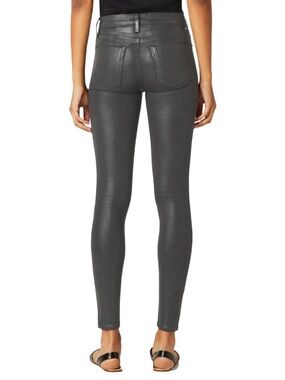 Hudson Women's Nico Midrise High Shine SKINNY Ankle Gray Jeans